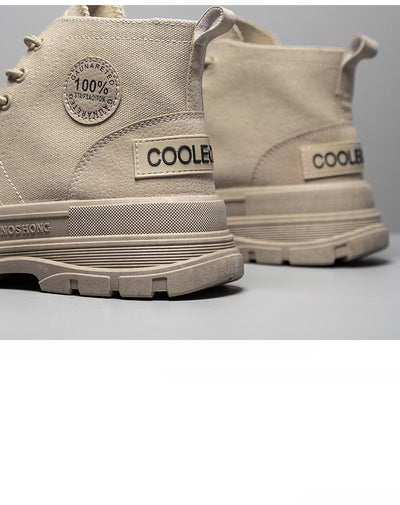 Zapatillas de Lona para Hombre con Suela Gruesa - Primavera y Otoño - Image 18