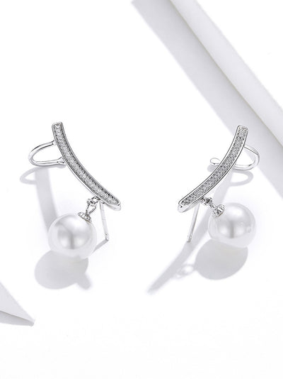 Aretes de Plata S925 con Perla para Mujer - Image 8