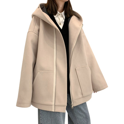 Abrigo de Lana Corto Versátil para Otoño e Invierno - Image 3