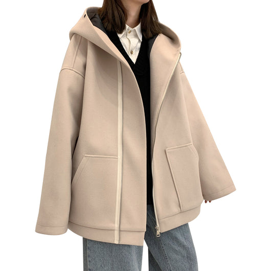 Abrigo de Lana Corto Versátil para Otoño e Invierno - Image 3