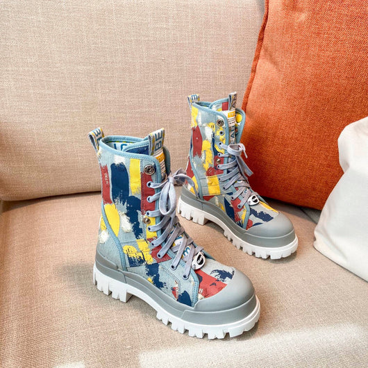 Botas de Lona con Estilo Graffiti - Image 7