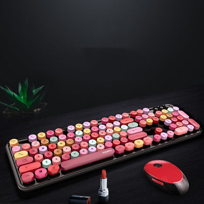 Teclado Punk con Lápiz Labial de Colores para Niñas