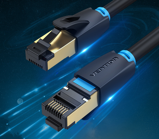 Cable de Red CAT8 10G - Conector de Alta Velocidad para Gaming y Streaming