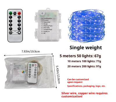 Cadena de Luces LED Impermeable con Control Remoto para Decoración de Fiestas y Bodas - Image 5