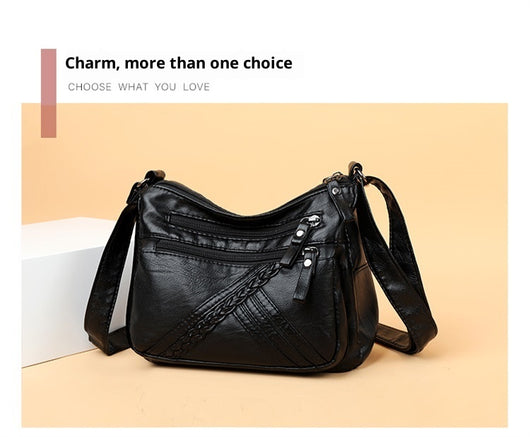 Bolso Bandolera de Cuero Suave para Mujer Madura - Elegancia y Comodidad - Image 16