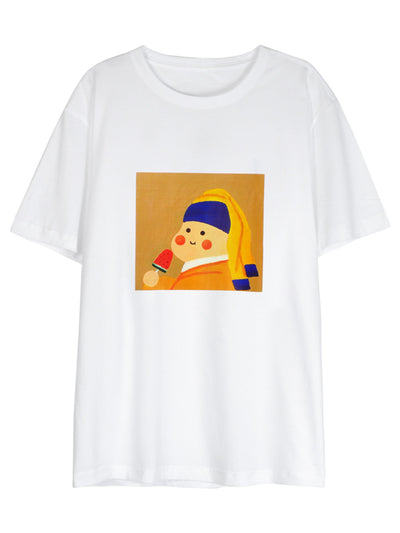 Camiseta Manga Corta Estampado Divertido - Ajuste Suelto y Slim - Image 4