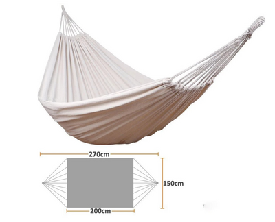 Hamaca de Camping Portátil - Cama Colgante de Algodón para Viajes y Supervivencia - Image 7