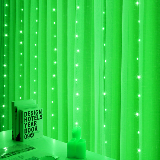 Cortina de Luces LED USB con Control Remoto para Ventanas - Decoración Navideña - Image 23