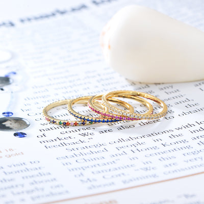 Anillo Plata 925 con Circonita y Diamante Micro Incrustado para Mujer - Image 3