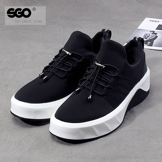 Zapatillas Deportivas Altas Coreanas para Hombre con Suela Gruesa Elevada - Image 6