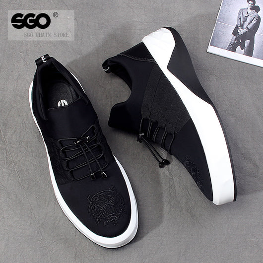 Zapatillas Deportivas Altas Coreanas para Hombre con Suela Gruesa Elevada - Image 2