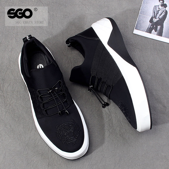 Zapatillas Deportivas Altas Coreanas para Hombre con Suela Gruesa Elevada