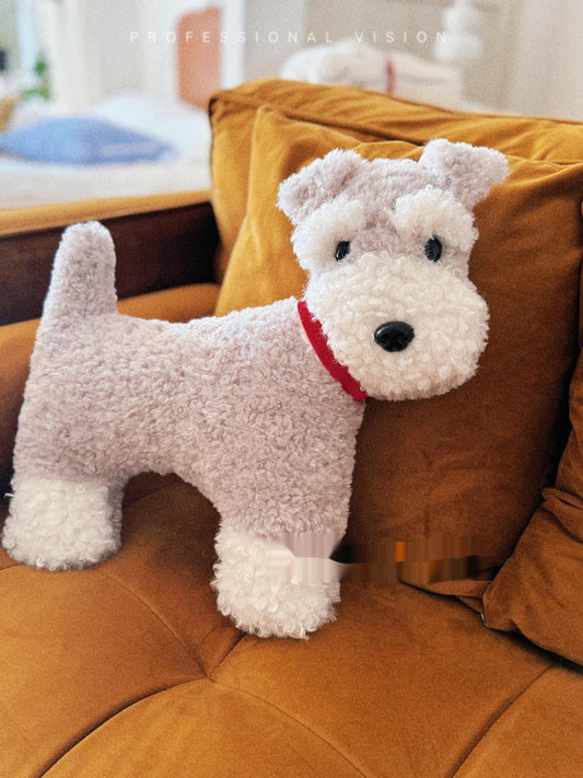 Llavero Peluche Schnauzer Adorable - Colgante para Mochila y Bolsas - Image 2