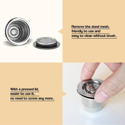 Cápsula Recargable de Acero Inoxidable para Nespresso - Image 15
