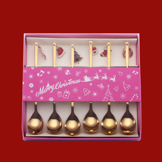 Cucharas Navideñas Decorativas para Mesa de Fiesta - Image 2