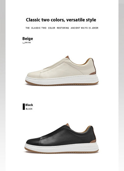 Zapatos Casuales de Cuero Genuino Nobuk - Slip-on Cómodos - Image 11