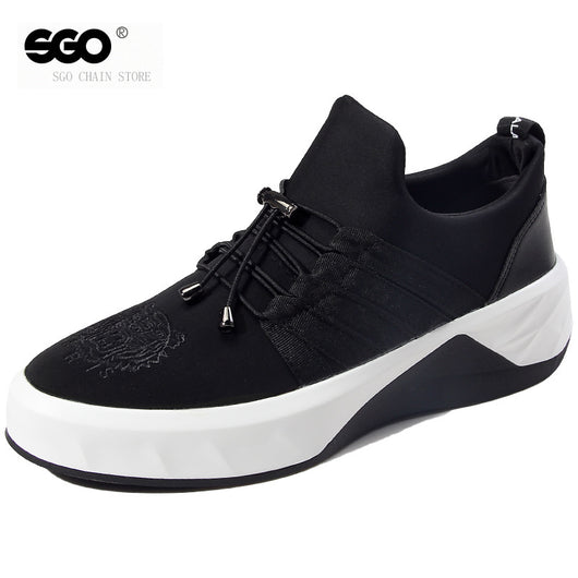 Zapatillas Deportivas Altas Coreanas para Hombre con Suela Gruesa Elevada - Image 5