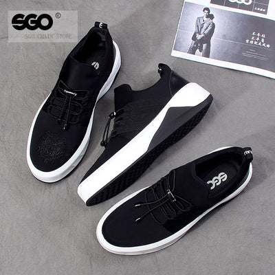 Zapatillas Deportivas Altas Coreanas para Hombre con Suela Gruesa Elevada