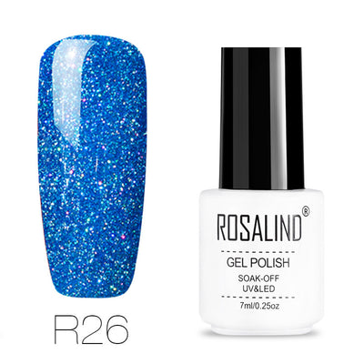 Uñas de Terapia Lumínica Arcoíris con Diseño de Estrellas - 29 Colores - Image 31