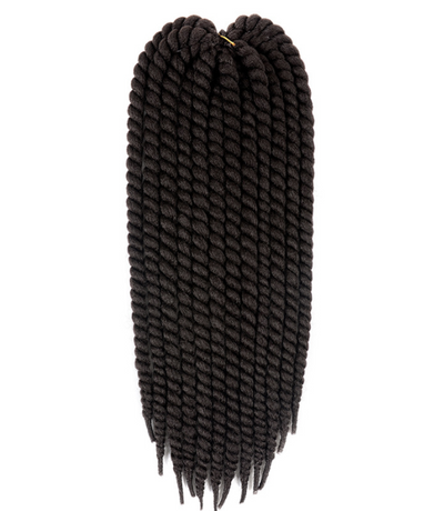 Peluca Trenzada Africana 22 Twist Spring Tube - Cabello Sintético Premium Negro - Image 3