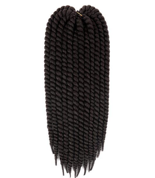 Peluca Trenzada Africana 22 Twist Spring Tube - Cabello Sintético Premium Negro - Image 3
