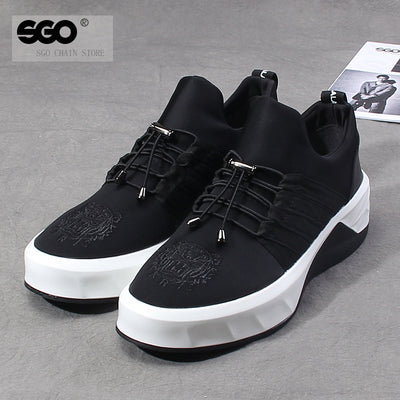 Zapatillas Deportivas Altas Coreanas para Hombre con Suela Gruesa Elevada - Image 7
