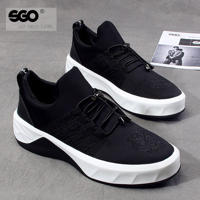 Zapatillas Deportivas Altas Coreanas para Hombre con Suela Gruesa Elevada - Image 3