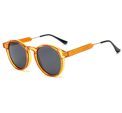Gafas de Sol Redondas Retro Coreanas para Mujer con Marco Metálico - Image 5