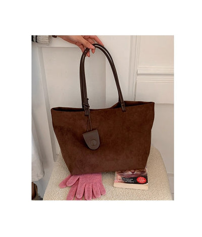 Bolso de Hombro Retro Ante Otoño Invierno Gran Capacidad Premium - Image 18