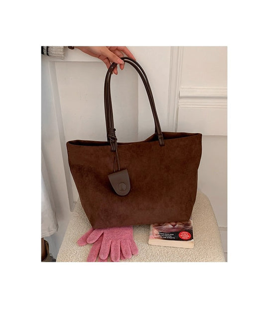 Bolso de Hombro Retro Ante Otoño Invierno Gran Capacidad Premium - Image 18