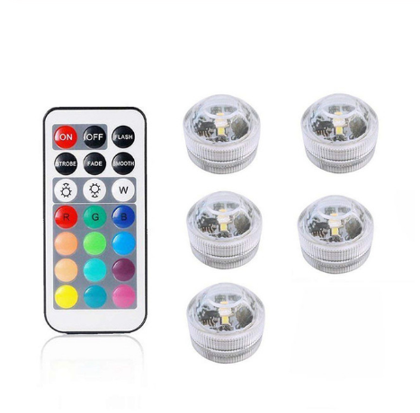 Luz LED Sumergible con Control Remoto - 5 Colores Ajustables - Image 11