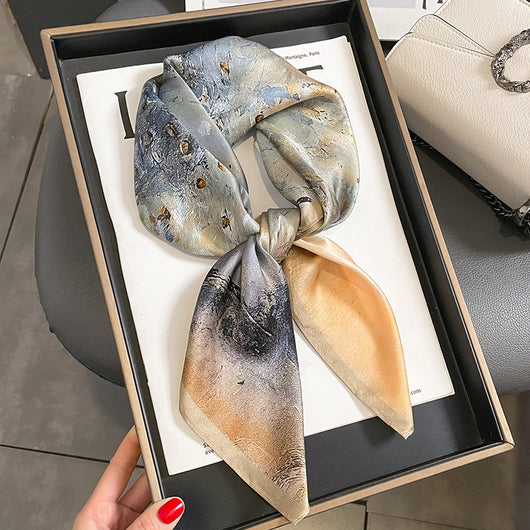 Pañuelo de Seda Decorativo Elegante para Mujer - Image 3