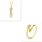 Love Hug Necklace Unisex Men Women Couple Jewelry Simple Temperament Clavicle Chain Valentines Day Lover Gift Dorado Set