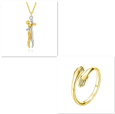 Collar Abrazo de Amor - Joyería Unisex para Parejas - Image 14
