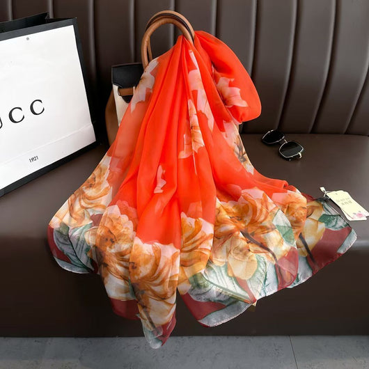 Pañuelo Largo Estampado Versátil para Mujer - Image 48