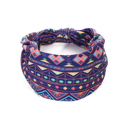 Banda Elástica Estampado Africano para Cabello - Diadema Deportiva Ancha Mujer Yoga - Image 16