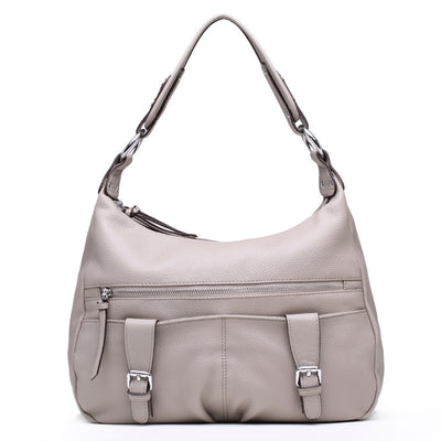 Bolsa Mensajera de Cuero Premium con Pliegues - Gran Capacidad para Mujer - Image 7