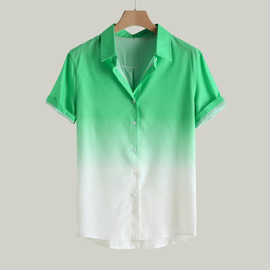 Camisa de Manga Corta con Degradado para Hombre - Image 9