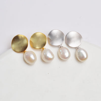 Aretes de Perlas de Agua Dulce en Plata - Image 6