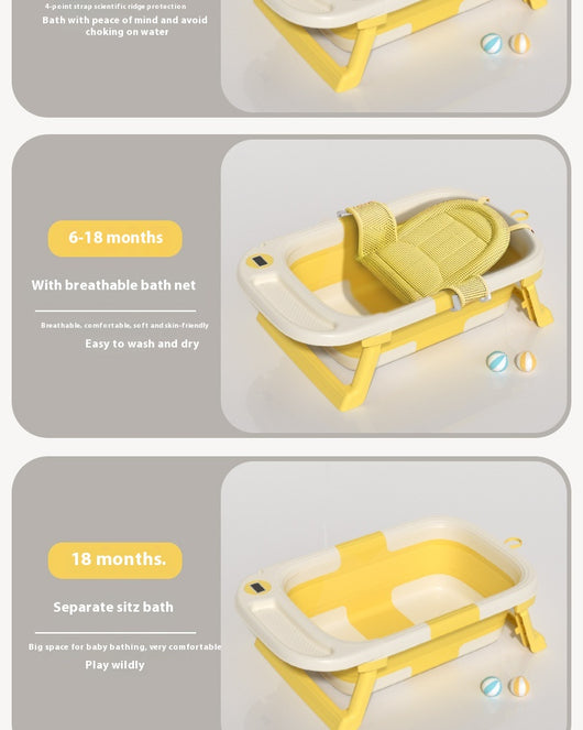 Bañera Plegable para Bebé 0-3 Años con Termómetro de Agua - Image 26