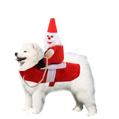 Disfraces Navideños para Mascotas y Jinetes - Trajes Divertidos de Papá Noel - Image 5