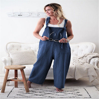 Pantalones Overol Mujer Talle Medio en Denim - Image 9