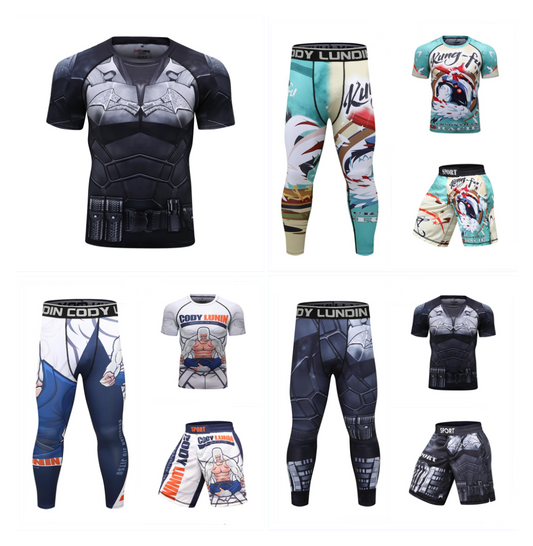 Traje de Entrenamiento Jiu-Jitsu con Compresión Elástica Resistente
