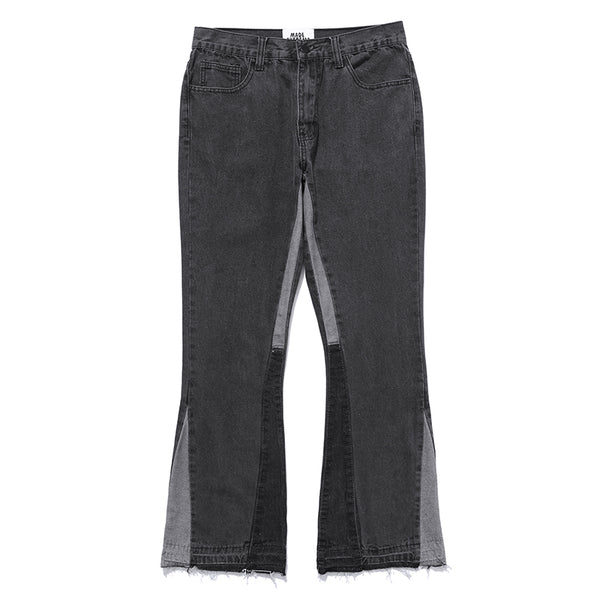 Jeans Patchwork con Corte Relajado