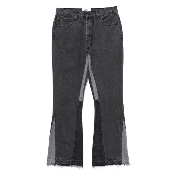 Jeans Patchwork con Corte Relajado