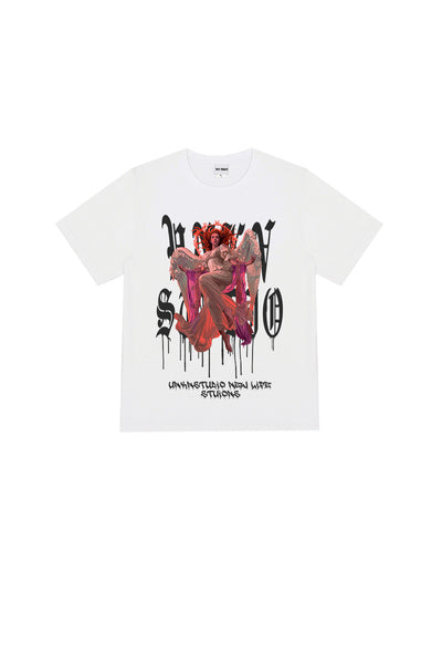 Playera Demon Print Manga Corta Estilo Urbano - Image 5