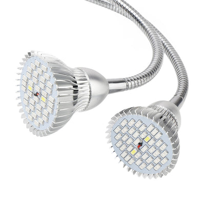 Lámpara LED de Cultivo Dual 10W con Pinza de Escritorio y Cuello Flexible - Image 2