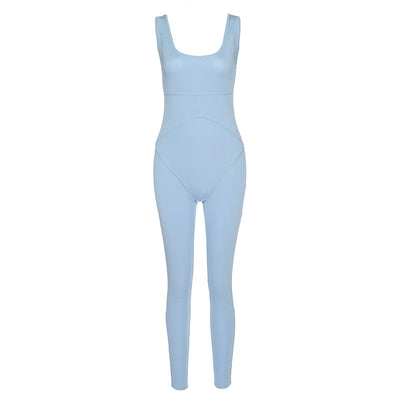Jumpsuit con Espalda Abierta y Detalles de Hilo - Image 11