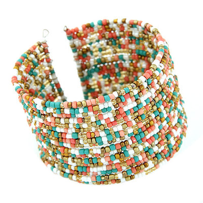 Collar Bohemio Multicapas con Cuentas de Arroz - Image 6