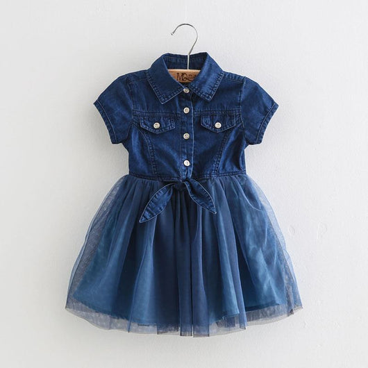 Vestido Corto de Mezclilla con Mangas Cortas - Image 6